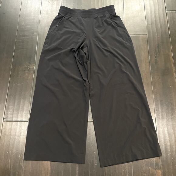 Lululemon Swift Wide-Leg Mid-Rise Pant *Full Length Black Women's Size 12 - Picture 2 of 4
